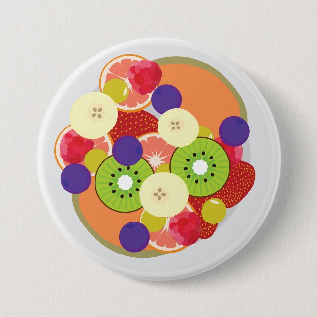 Obstsalat Button (Vorderseite)