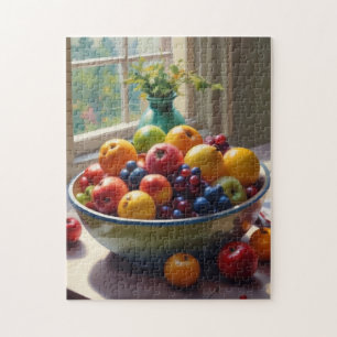 Obstschale auf einem Tafelölgemälde