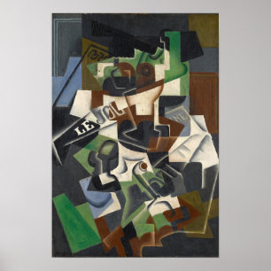 Obstschale, Pipe und Journal, 1917 Poster