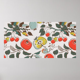 Obstsorte, nahtlos poster