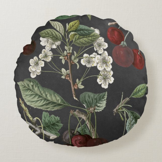 Obstsorten I Rundes Kissen (Vorderseite)