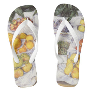 Obststand von Gustave Caillebotte, Vintage Kunst Flip Flops