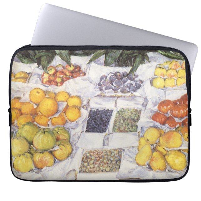 Obststand von Gustave Caillebotte, Vintage Kunst Laptopschutzhülle (Vorderseite)