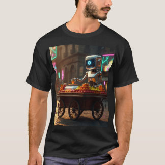 Obstverkäufer-Roboter – Ägyptische Straßen-Fusions T-Shirt