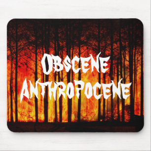 Obszöner Anthropozän Klimawandel Mousepad