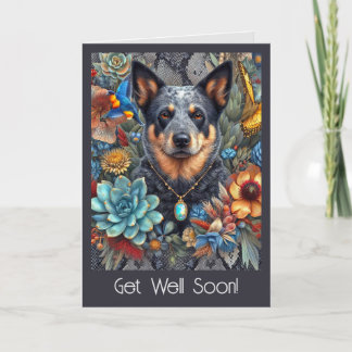 Obtenez bien bientôt carte Aussie Chien de bétail