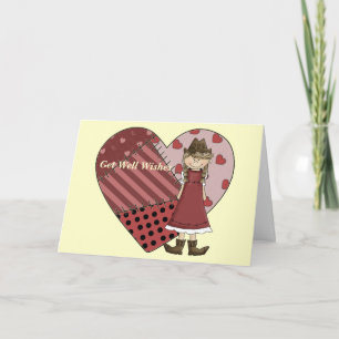 Obtenez bien Cowgirl Patchwork Cartes cardiaques -