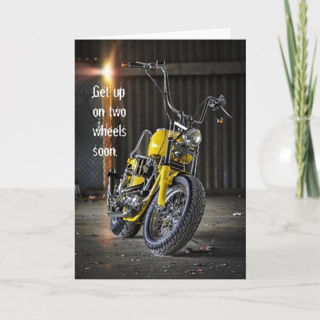 Obtenez bientôt la carte d'accident de moto (Devant)