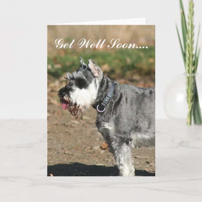 Obtenez bientôt la carte de voeux bonne de chien (Devant)