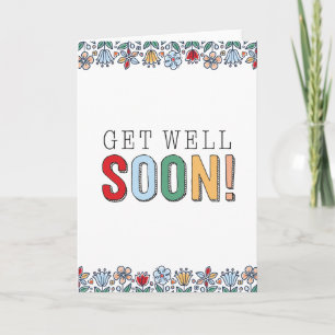 Obtenez bientôt une carte imprimable Joli floral