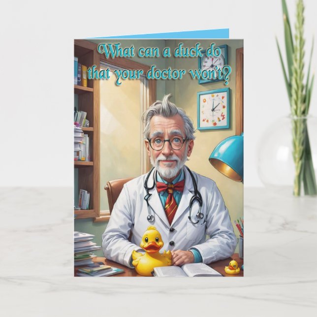 Obtenez la carte de bien drôle canard (Devant)