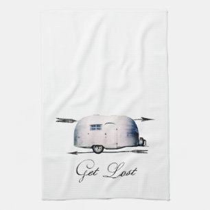 Obtenez perdu - serviette de cuisine vintage de