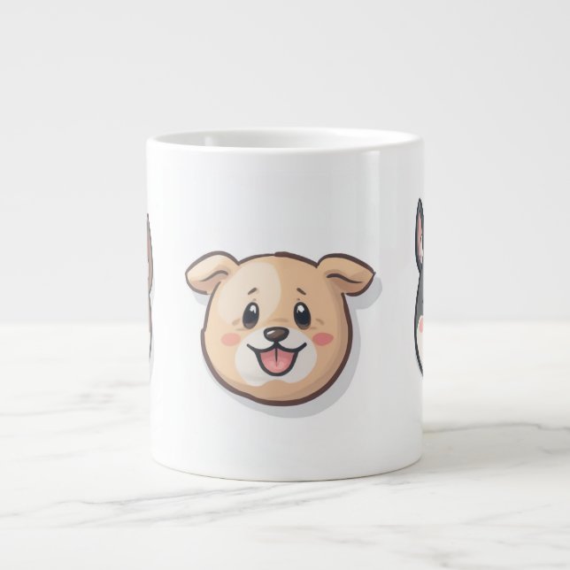 Obtenez une mignonne tasse de chiot pour pas cher (Devant)