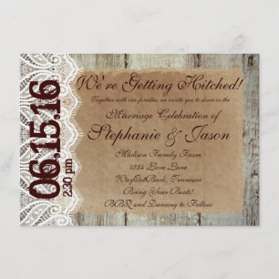 Obtenir des invitations de Mariage campagnard rust