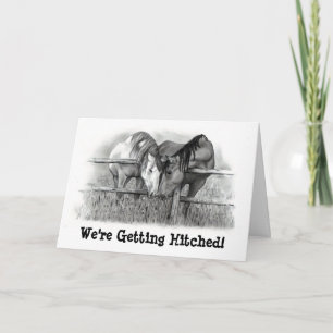 OBTENIR : HORSE PENCIL ART : INVITATION