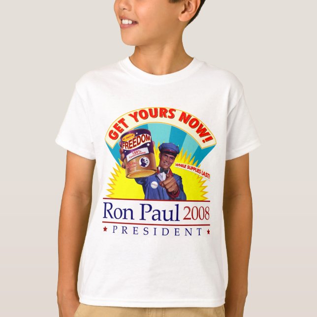 Obtenir la liberté Ron Paul T-Shirt (Devant)