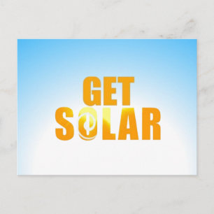 Obtenir le logo solaire écoécologique Carte postal
