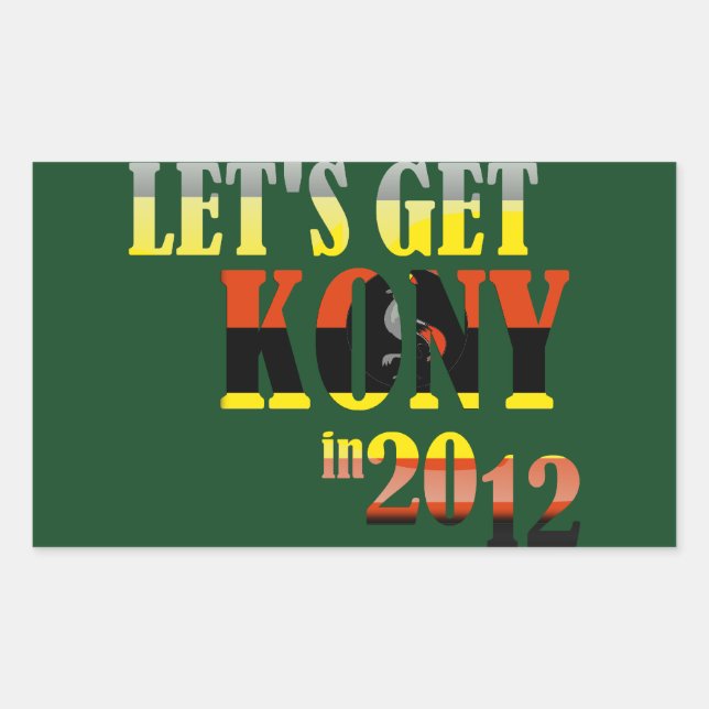Obtenons Kony en 2012 autocollants : Uganda Flag (Devant)