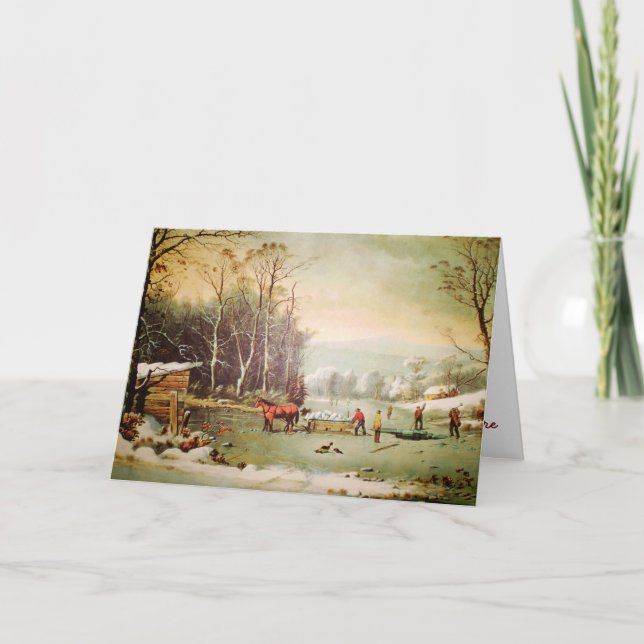 Obtention de la carte de voeux de glace (Devant)