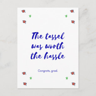 Obtention du diplôme - Tassle a valu la carte