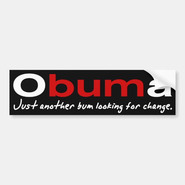 Obuma-Just ein anderer wertlosAutoaufkleber Autoaufkleber (Vorne)