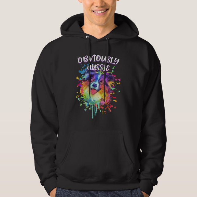 Obviously Aussie Australian Shepherd Hoodie (Vorderseite)