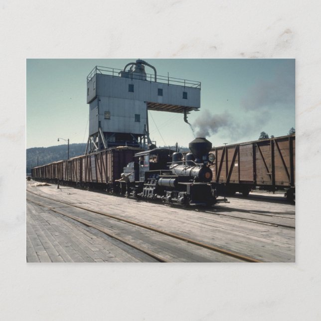 OBW 18 Tonnen Shay-Lokomotive Postkarte (Vorderseite)