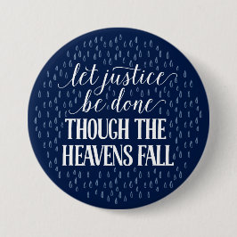 Obwohl der Himmels-Fall-Marine-Knopf Button