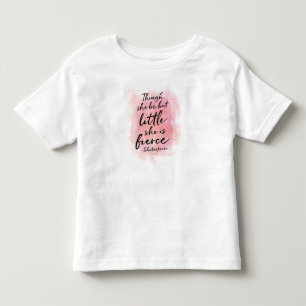 Obwohl sie aber ist, kleine Babymädchen kräuseln Kleinkind T-shirt