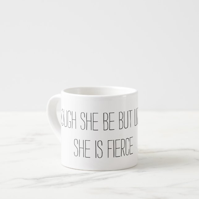Obwohl sie aber ist, wenig ist sie heftig espressotasse (Vorderseite Links)