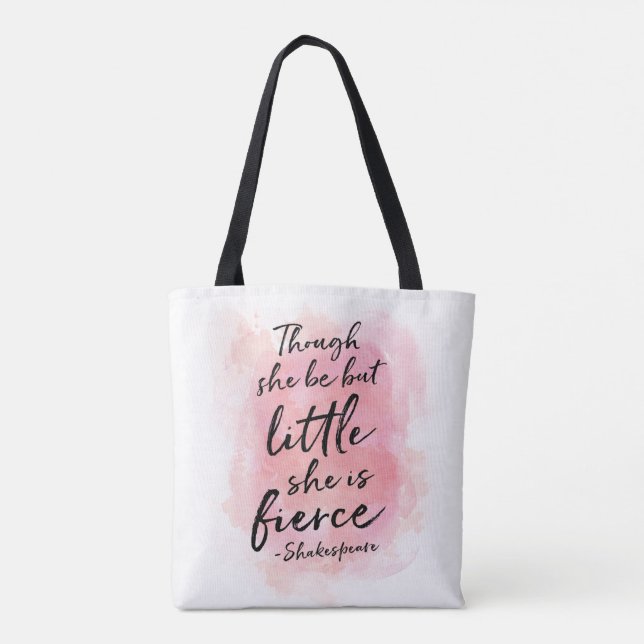 Obwohl sie aber wenig rosa tägliche Taschentasche Tasche (Rückseite)