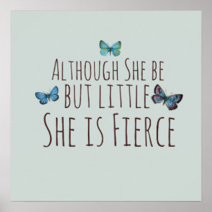 Obwohl sie nur wenig ist, ist sie erbittert poster