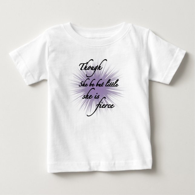 Obwohl sie nur wenig ist, ist sie glühend baby t-shirt (Vorderseite)