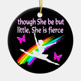 OBWOHL SIE WENIG IST, IST SIE EIN FIERCE DANCER DE KERAMIK ORNAMENT