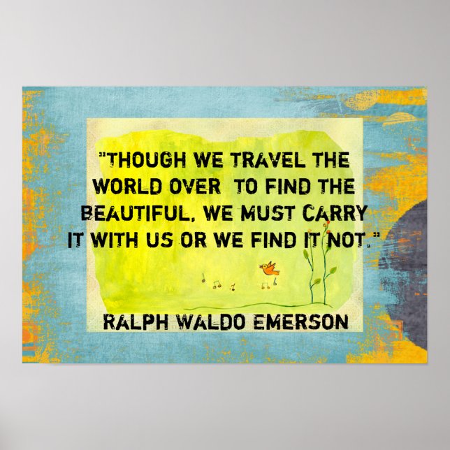 obwohl wir die Welt bereisen Poster (Vorne)