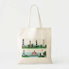 OBX 7 LIGHTHOUSES TOTE BAG TRAGETASCHE