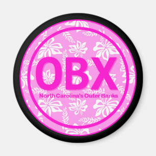 OBX Außenbänke NC rosa Blume Magnet
