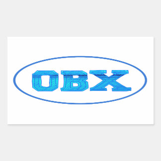 OBX-Außenbanken Rechteckiger Aufkleber