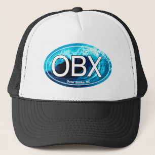 OBX äußere Banken bewegen Oval wellenartig Truckerkappe