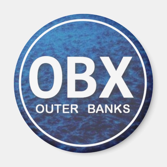 OBX Beach Tag Magnet (Vorne)