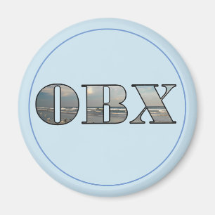 OBX Beach Text Magnet