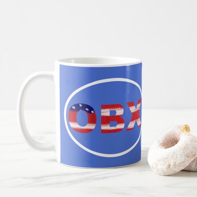 OBX-Flag Kaffeetasse (Mit Donut)
