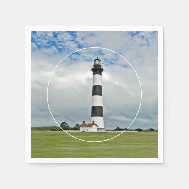 OBX-Leuchtturm Serviette (Vorderseite)