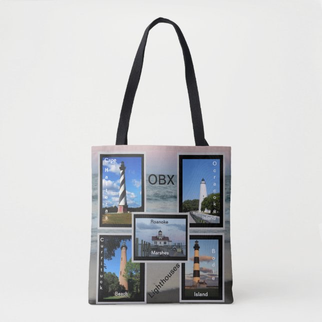 OBX Leuchttürme Tote Bag Tasche (Vorderseite)