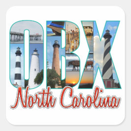 OBX-Orte Quadratischer Aufkleber