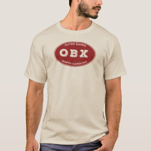 OBX Solid Oval in Rot T-Shirt