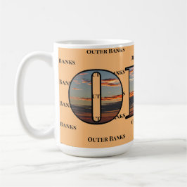 OBX Sunrise Text Kaffeetasse