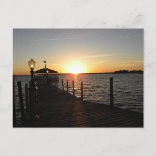 OC-Gazebo-Sonnenuntergang Postkarte