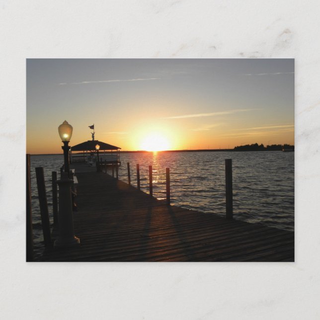 OC-Gazebo-Sonnenuntergang Postkarte (Vorderseite)