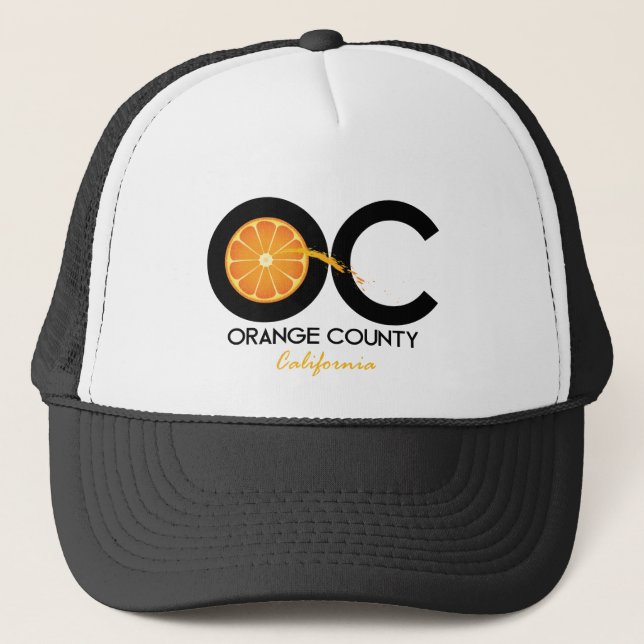 OC - orange Landkreis, Kalifornien saftiges Truckerkappe (Vorderseite)